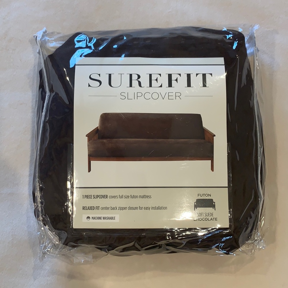 Soft Suede Chocolate Microfiber Futon Cover